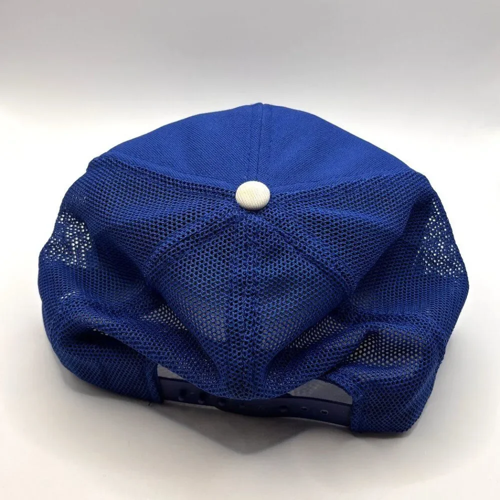 Vtg 1980s Kansas City Royals MLB Hostess Cakes Promo Blue Snap Back Baseball Cap